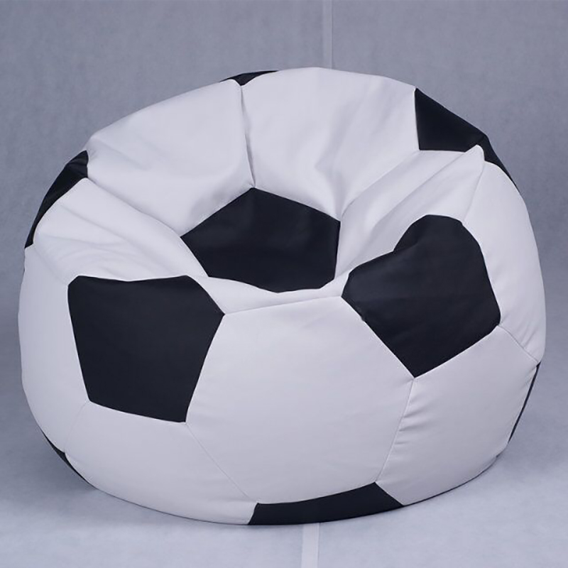 Footballshaped giant bean bag chair