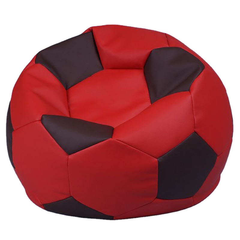 Footballshaped giant bean bag chair