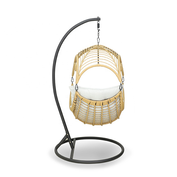 Hanging egg chair with bracket