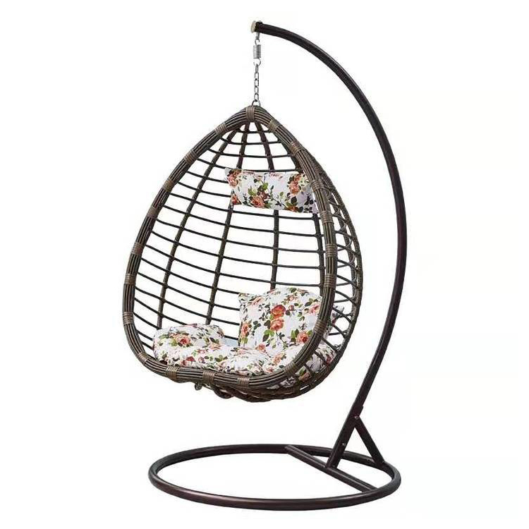 Outdoor terrace selling swing egg chairs