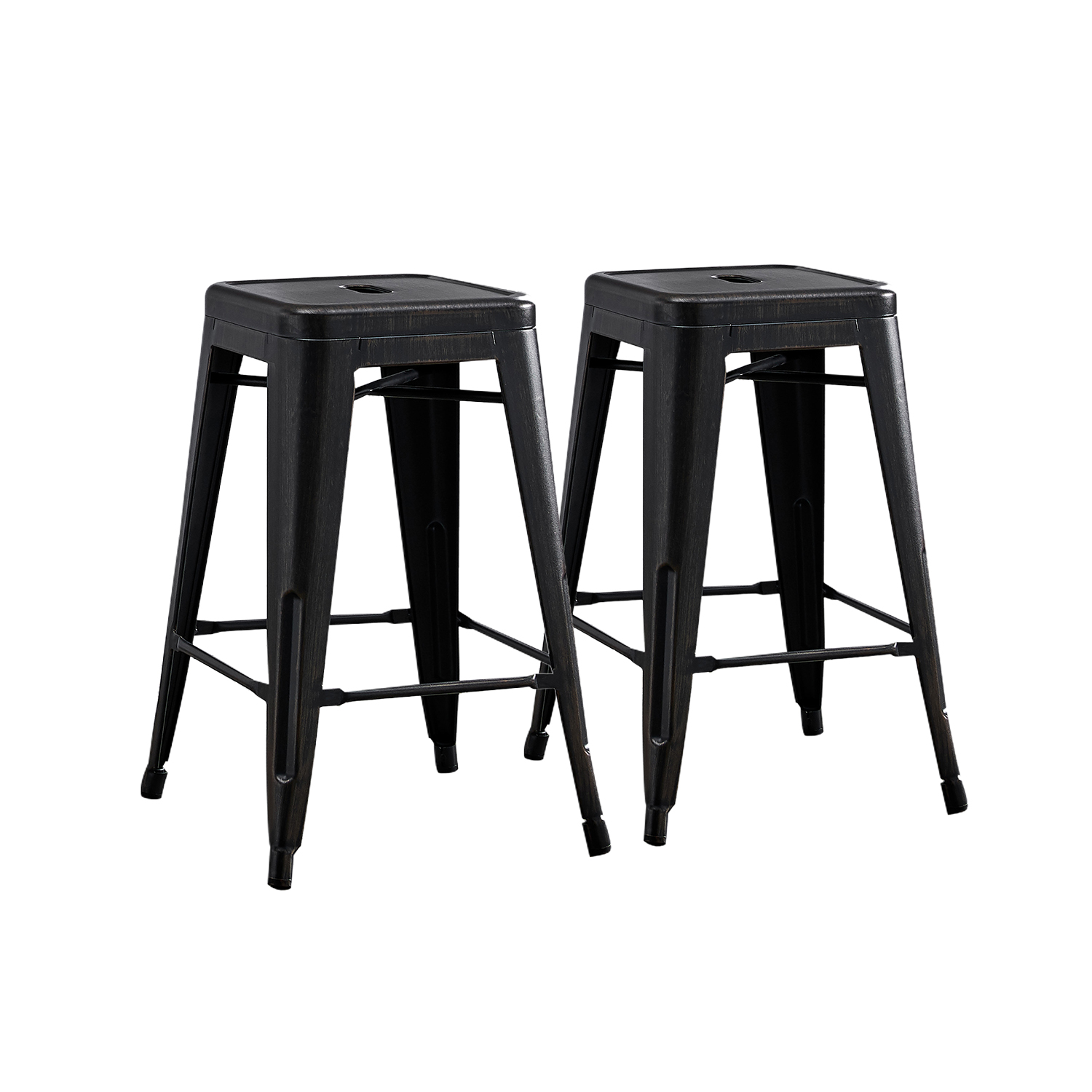 Square outdoor plastic bar stool