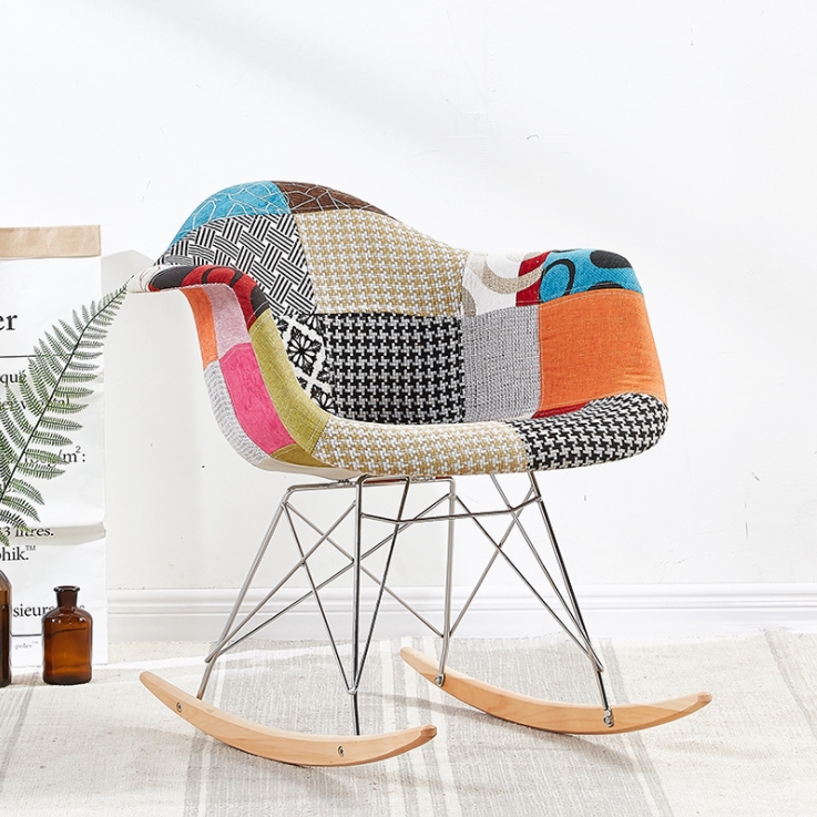 Wholesale wooden plastic rocking chair