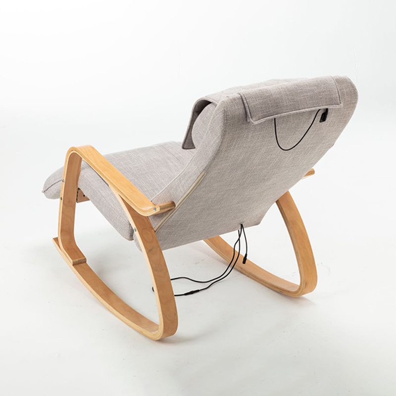 Relaxing wooden massage rocking chair