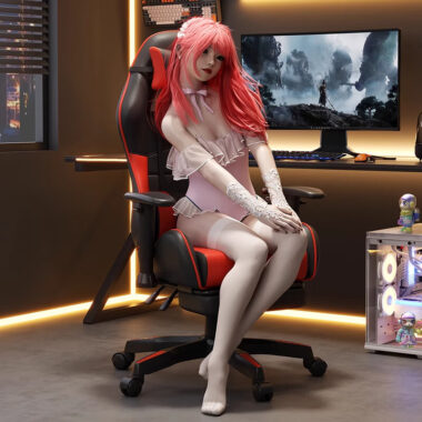 Ergonomic Gaming Chair for Dorm and Office with Adjustable Height and Lumbar Support