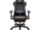 Ergonomic gaming chair with racing style, adjustable height and armrests for comfort