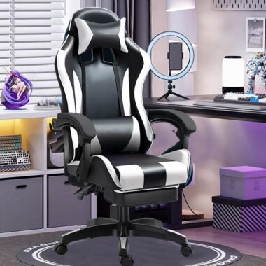 Ergonomic Reclining Gaming Chair for Office and Home with Adjustable Features