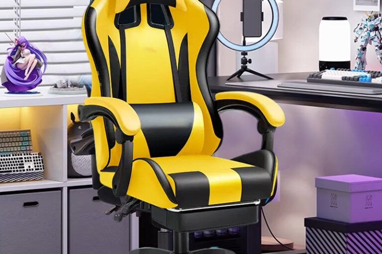 Ergonomic Reclining Gaming Chair for Office and Home with Adjustable Features