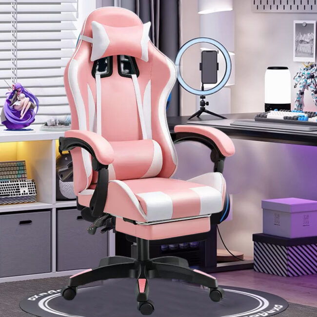 Ergonomic Reclining Gaming Chair for Office and Home with Adjustable Features