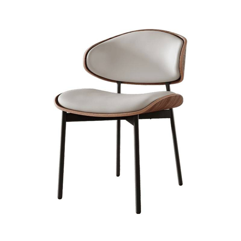 Italian minimalist bentwood solid wood dining chair for office and cafe seating