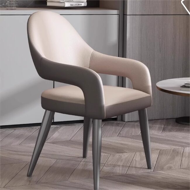Italian style PU leather dining chair for home and hotel wholesale