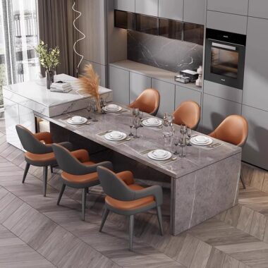 Italian style PU leather dining chair for home and hotel wholesale