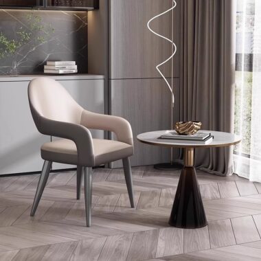 Italian style PU leather dining chair for home and hotel wholesale