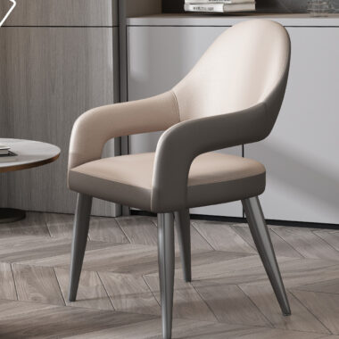 Italian style PU leather dining chair for home and hotel wholesale