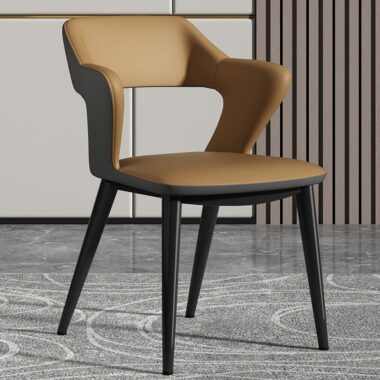  Luxury comfortable dining chair with ergonomic backrest for home use
