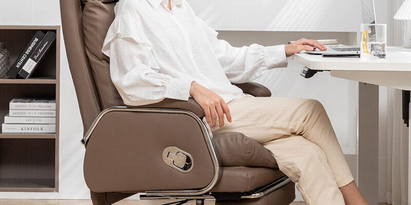 Leather Reclining Executive Office Chair with Sofa Comfort