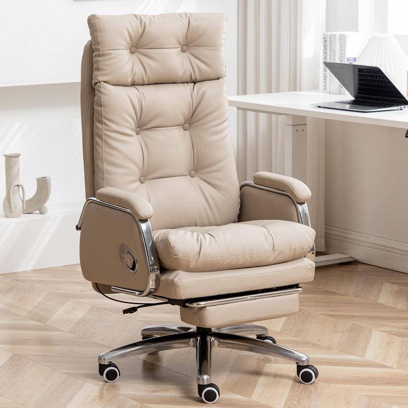 Leather Reclining Executive Office Chair with Sofa Comfort