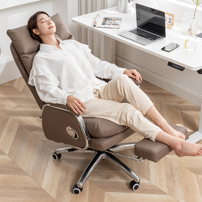 Leather Reclining Executive Office Chair with Sofa Comfort