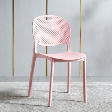 Nordic Plastic Dining Chairs with Backrest for Home and Restaurant Use