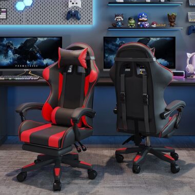 Reclining Ergonomic Gaming Chair for Office and Home with Adjustable Height