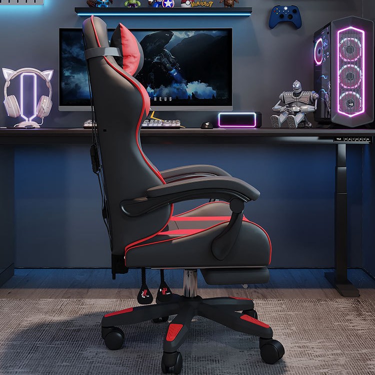 Reclining Gaming Chair for Office and Home – Comfortable Adjustable Computer Seat (8) Reclining Ergonomic Gaming Chair for Office and Home with Adjustable Height
